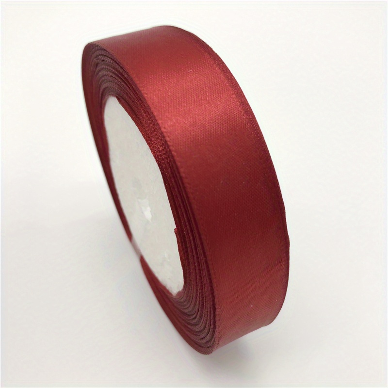 Dark Red Ribbon 1/4 Inches 36 Yards Satin Roll Perfect for Scrapbooking,  Art, Wedding, Wreath Baby Shower, Packing Birthday, Wrapping Christmas Gifts
