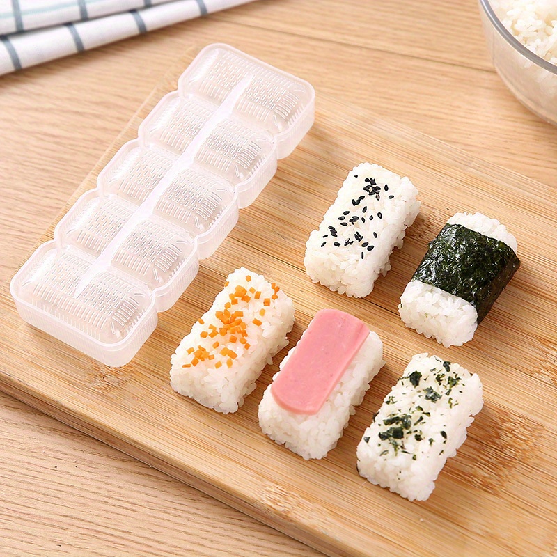 1 Pezzo, Stampi Per Onigiri, Stampi Per Polpette Di Riso A 5 Cavità,  Produttori Di Sushi Giapponese, Per La Scatola Del Pranzo, Decorazione  Della