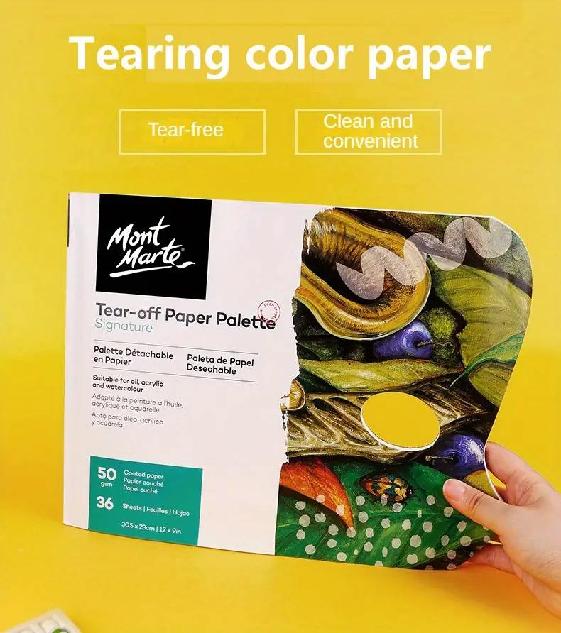 Palette Paper Disposable Tearable Palette Water Powder - Temu