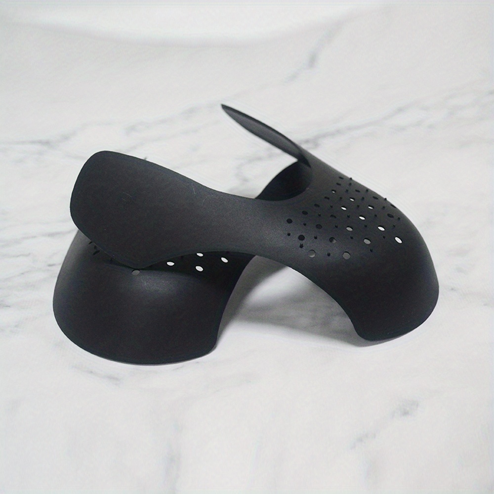 Pxcl 2 pares - Protector de zapatos, protector antiarrugas de arrugas,  contra pliegues de zapatos, evitar la hendidura de arrugas de zapatillas  Negro + blanco