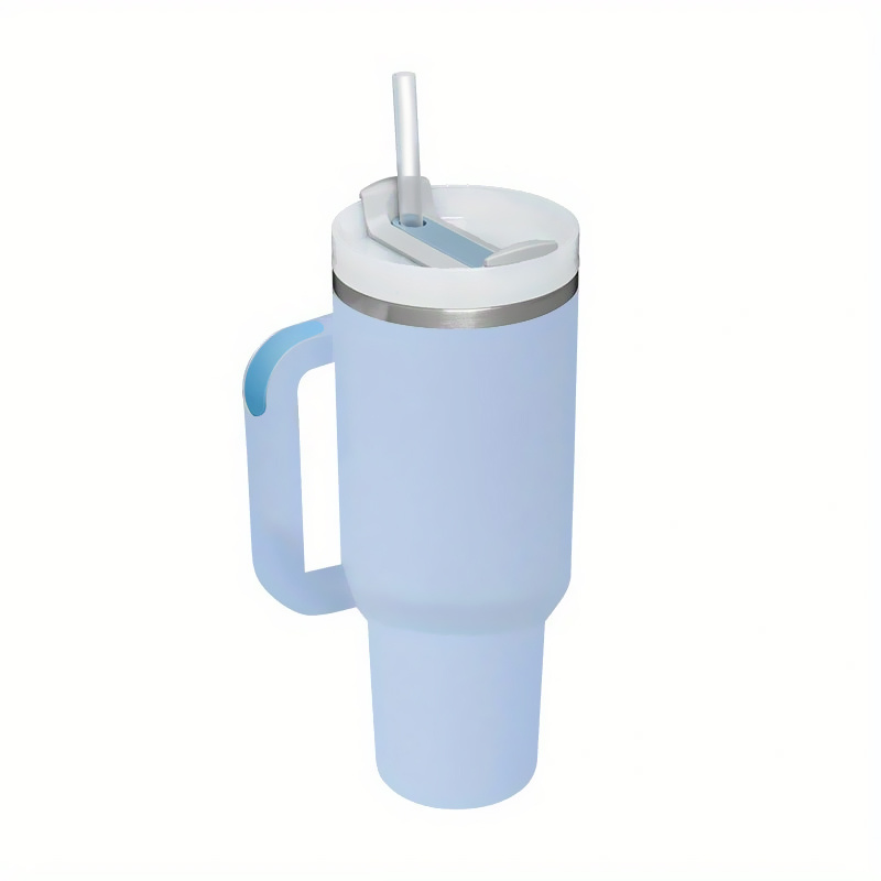  40 OZ Insulated tumbler with straw, Double Vacuum