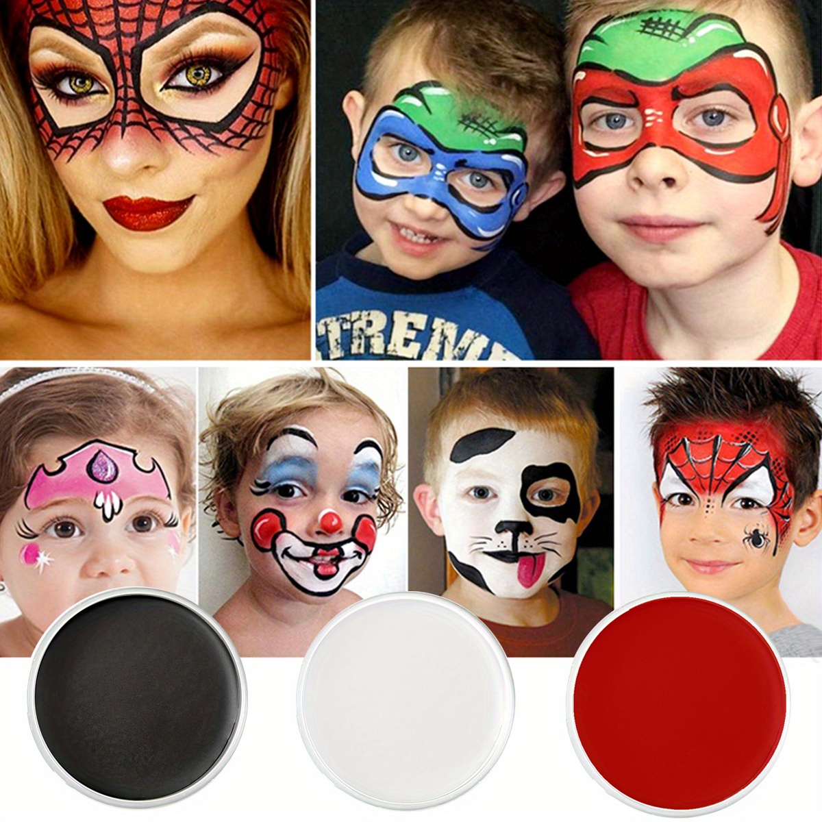 2-Pack Black Face Painting Stick Halloween Face Makeup Easy Coloring Black  Body Makeup Suitable For And Adults