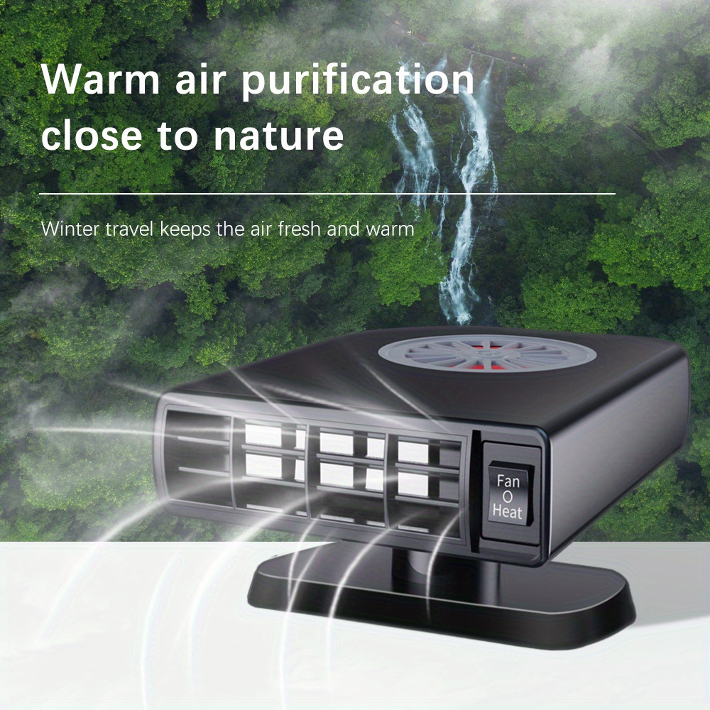 Portable Car Heater Anti-Fog Automobile Warmer Cooling Function