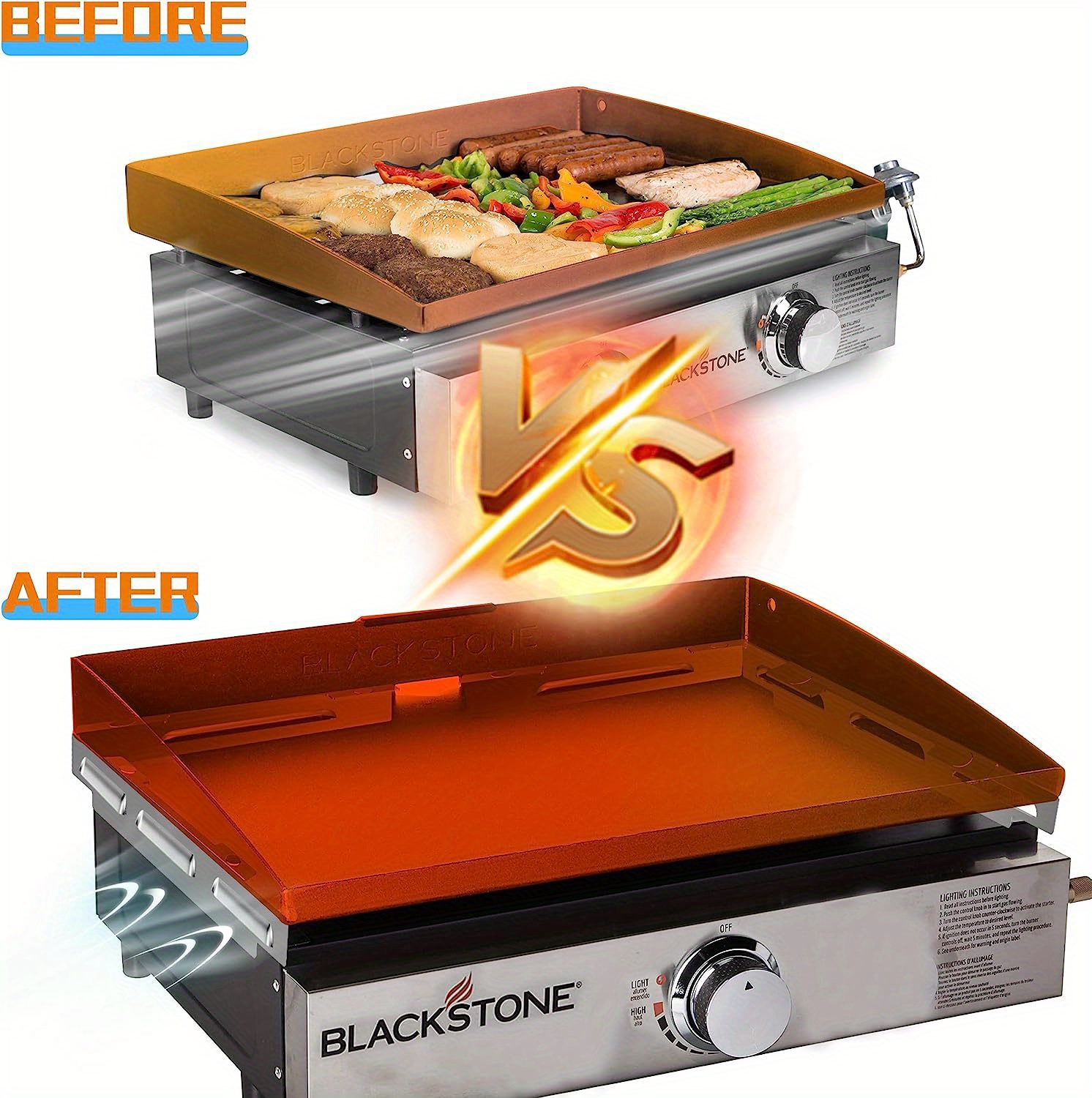 Essential Camping Bbq Accessories 1set Wind Guards For Blackstone 17