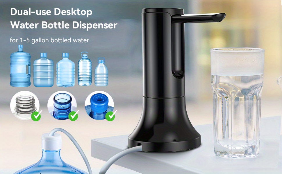 Dispensador De Agua Electrico Automatico USB Para Botellon Botellones 5  Galones