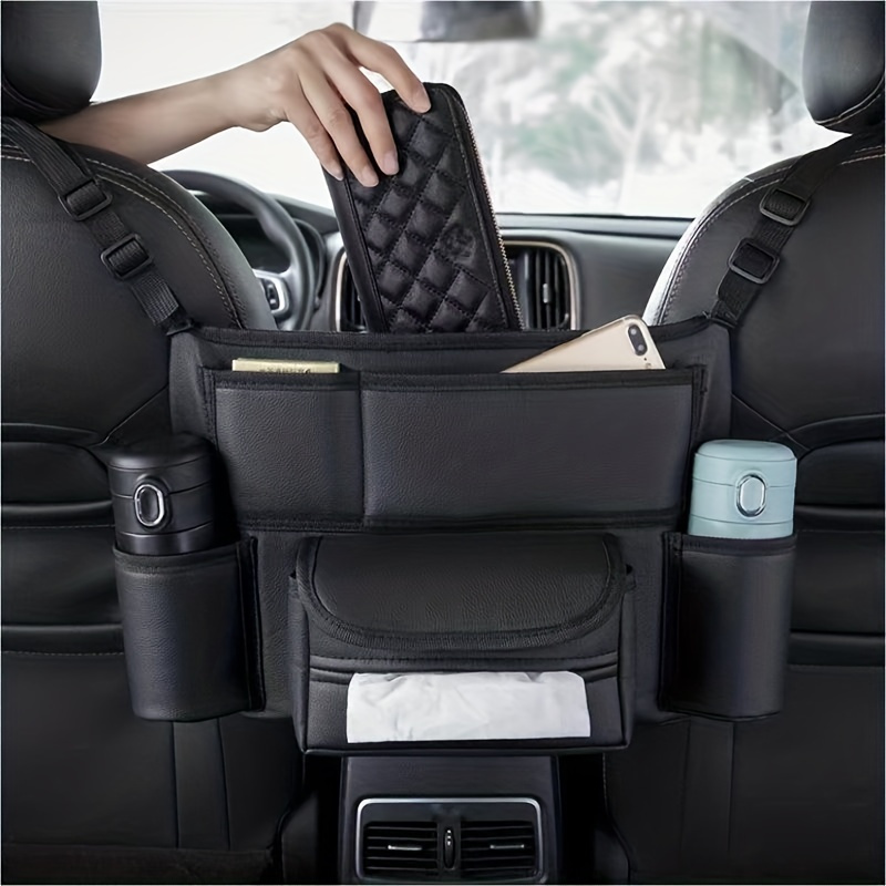 Maximieren Sie Den Stauraum Ihres Autos Mit Dieser Großen Kapazität Auto  Sitz Netztasche! - Auto - Temu