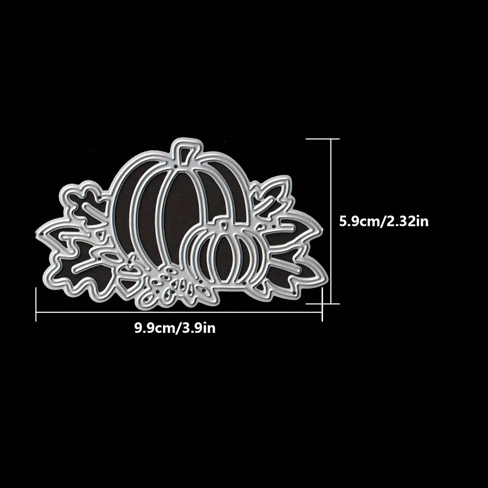 Fall Pumpkins And Leaves Thanksgiving Metal Cutting Dies Diy Scrapbooking Album Greeting Cards Home Decoration Holiday Handle Hand Made