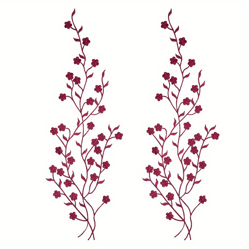 ⭐Blossom Flower Applique Clothing DIY Embroidery Patch Sticker Iron On Sew  Cloth