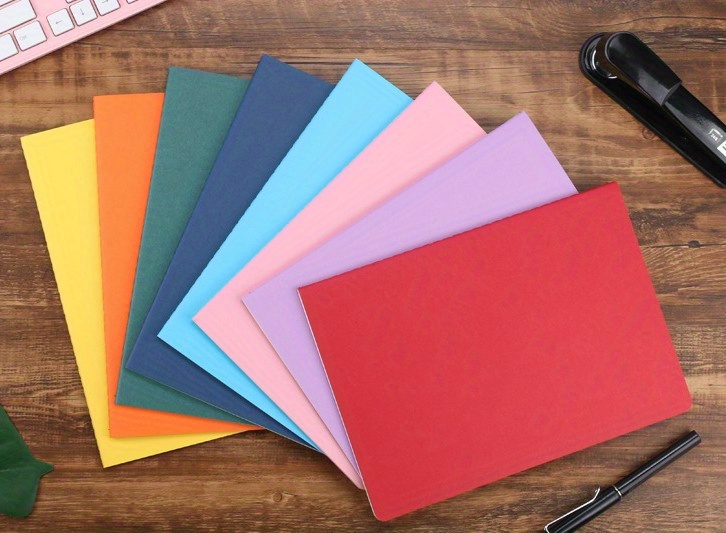 A5/a6 Colorful Paper Cover Blank Paper Notebook /60 Page - Temu