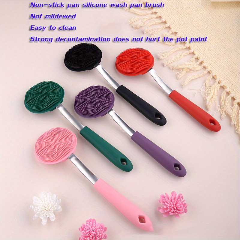 Silicone Pot Brush Dish Brush Kitchen Supplies Silicone - Temu