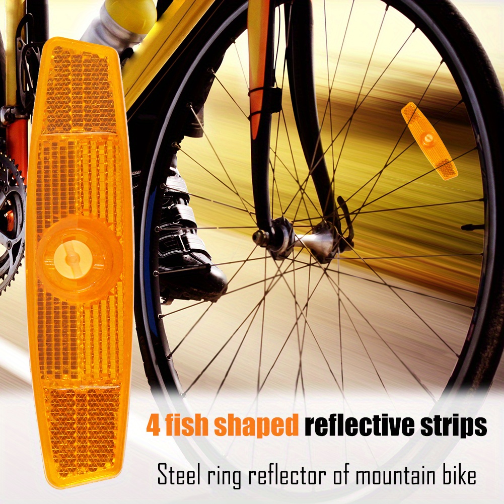 Reflector Fluorescente Ruedas Bicicleta Pegatina Reflectante - Temu Chile