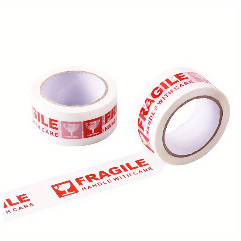 Fragile, Please Be Gentle Shipping Tape - Cream/Black