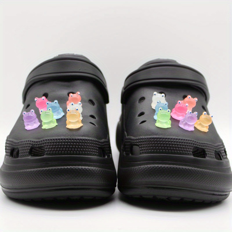 Frog Cute Cartoon Shoe Charms For Clogs Garden Shoes Decoration, Diy