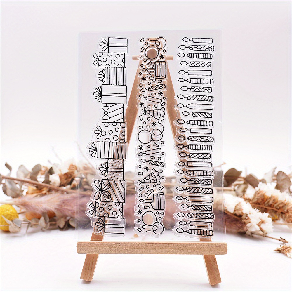 Birthday Decoration Transparent Stamp Silicone Stamp Cutting Craft Diy Card Decoration Rubber