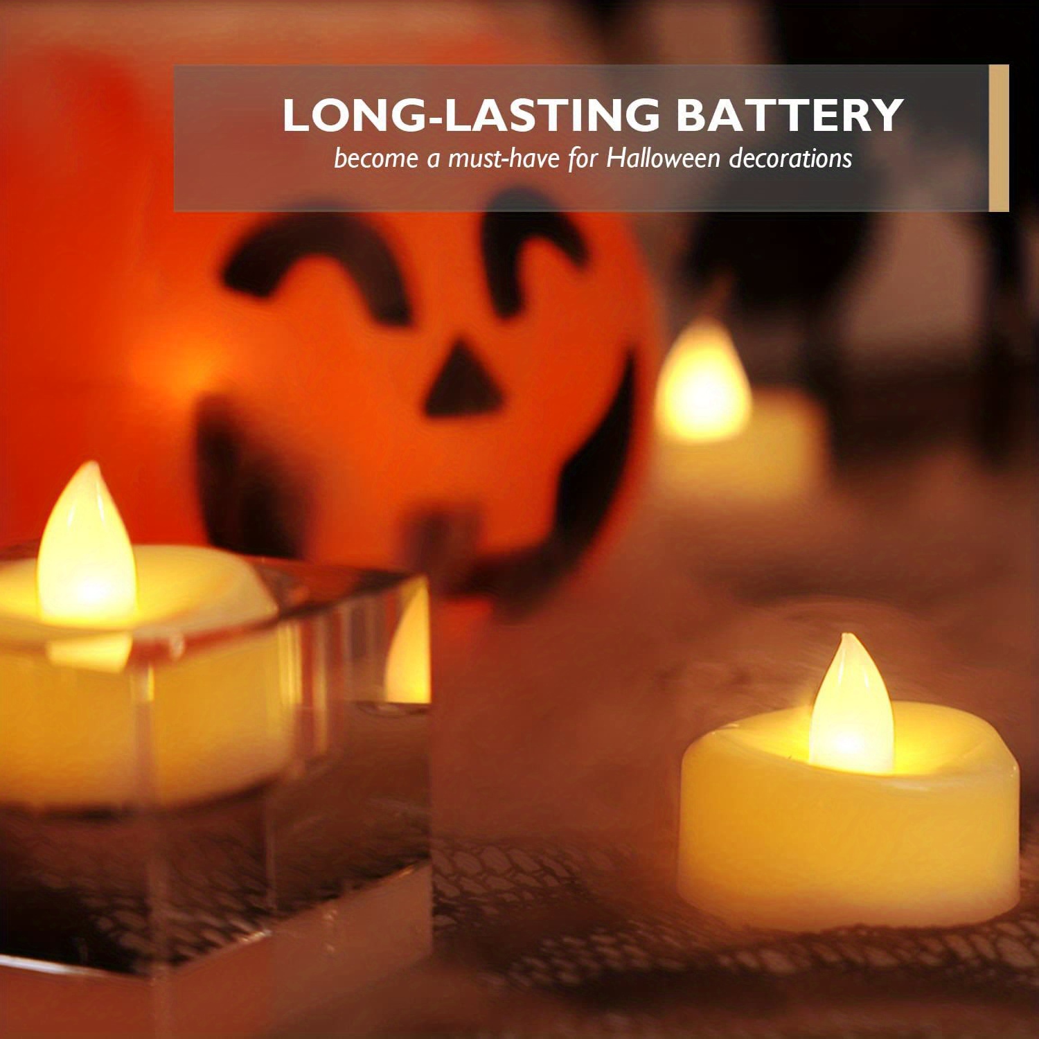 150 Hours Lasting Flameless Tea Lights For Christmas, Holidays