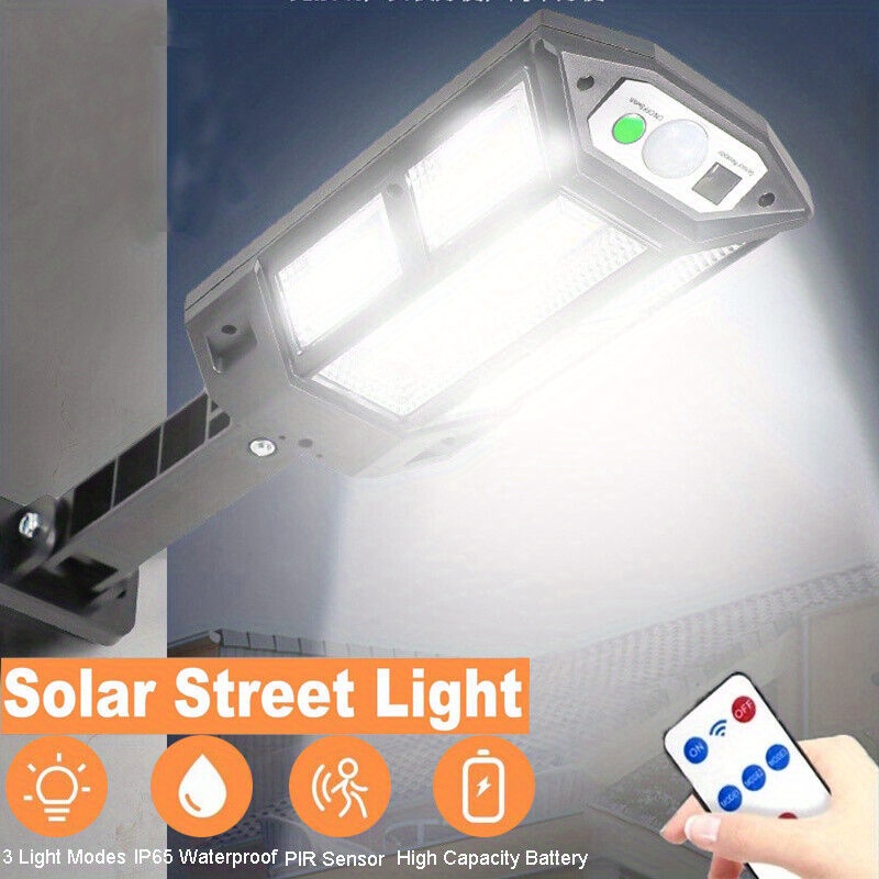 1 Farola Solar LED, Luz De Pared Impermeable Para El Hogar, Luces De  Inundación De Seguridad De Luz Superbrillante Para Patio, Jardín, Camino,  Césped