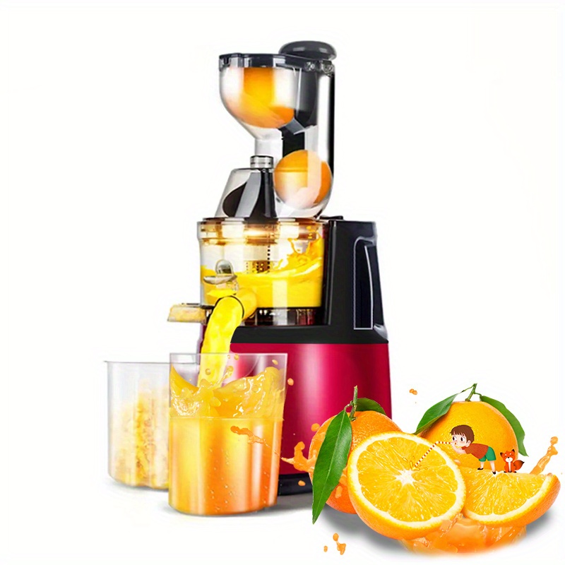 Us Plug Carrot Slow Juicer, Matte Black Juicer, Slow Juicer Cold Press With  Wide Feed Trough, Vegetable And Fruit, Home Juicer With Brush, Easy To  Clean, Thick Filter With Juice , Tofu