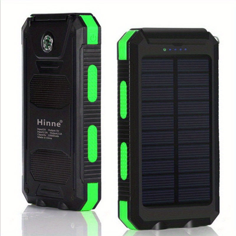 1pc Cargador Batería Solar Portátil 10000mah Teléfono - Temu