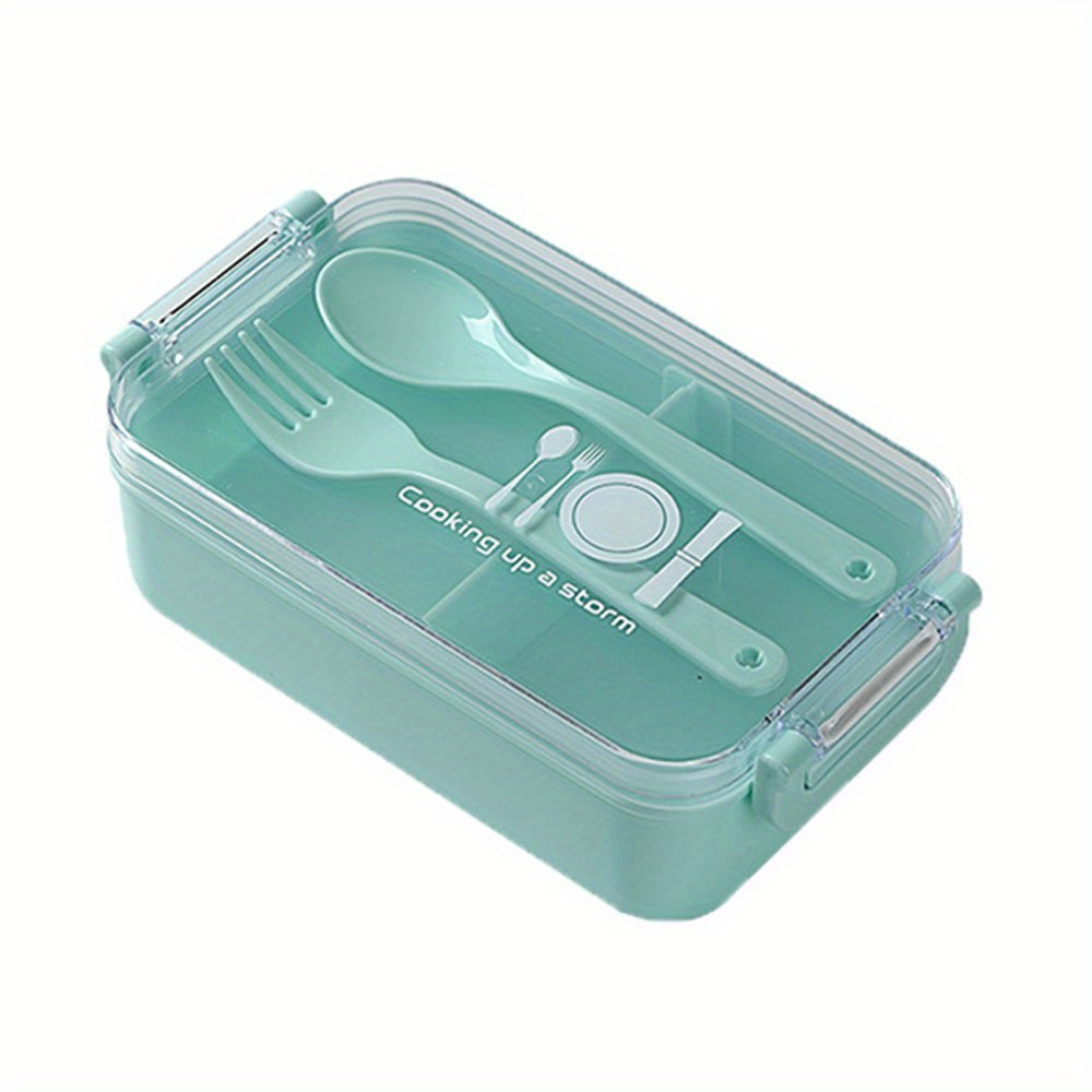 Bento Box Lunch Box Per Bambini, Uomini, Donne, Adulti,1400ml Con  Cucchiaio, Forchetta, Coltello Per Lavoro, Scuola, Picnic, Sicura Per  Microonde E Lavastoviglie