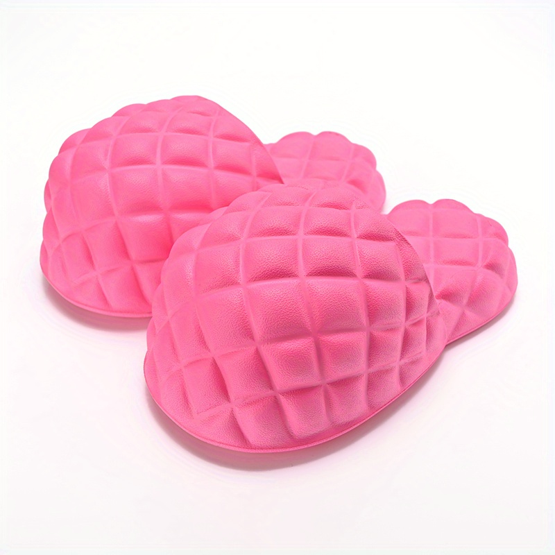 Women's Pineapple Shaped Novelty Slippers, Closed Round Toe Funny