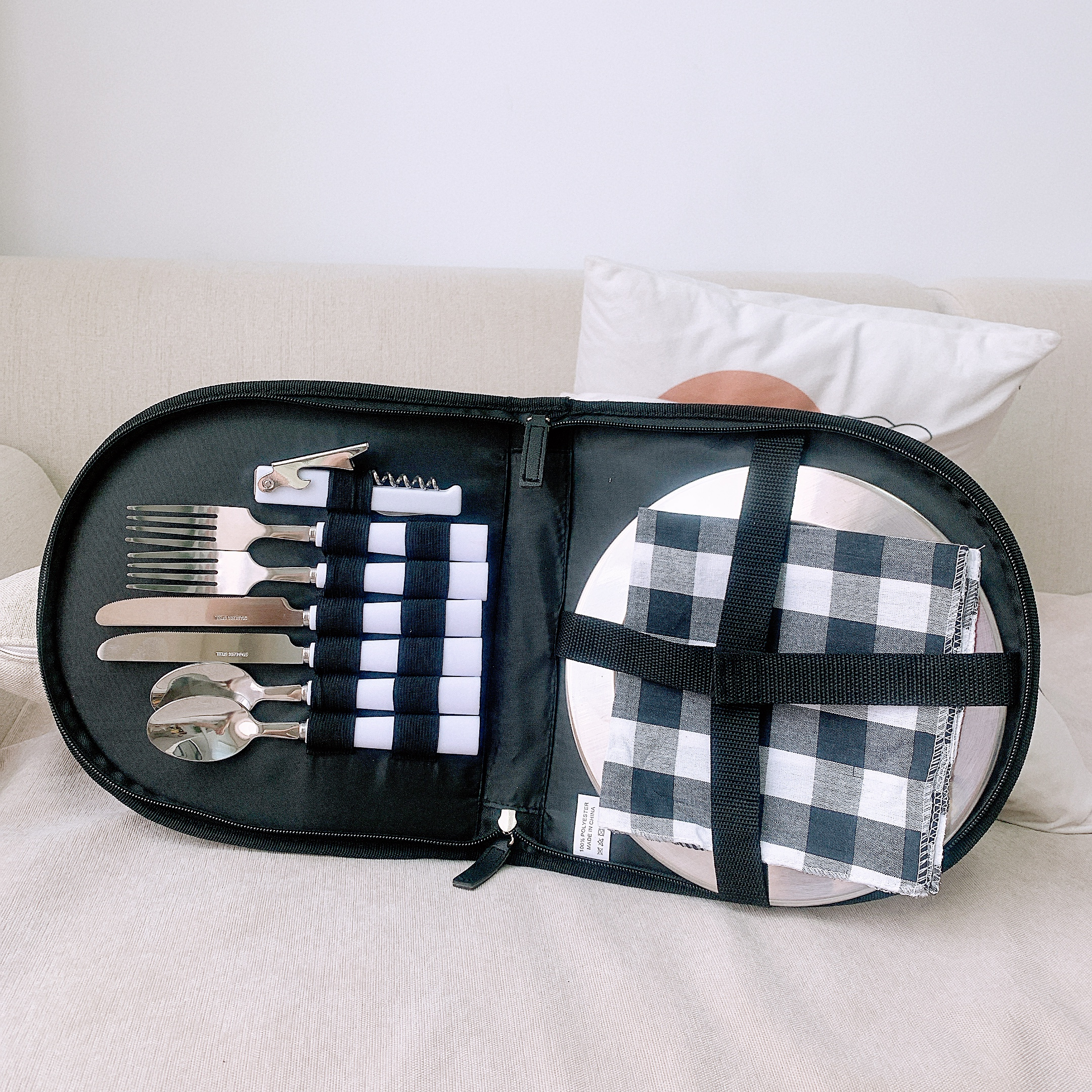 Camping Silverware Set With Case 11pcs Camping Kit With Stainless Steel