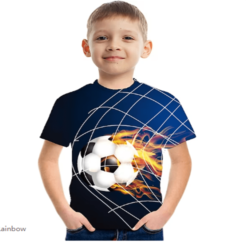 Camiseta Gráfica Fútbol Niño Impresión Digital 3d Remera - Temu Chile