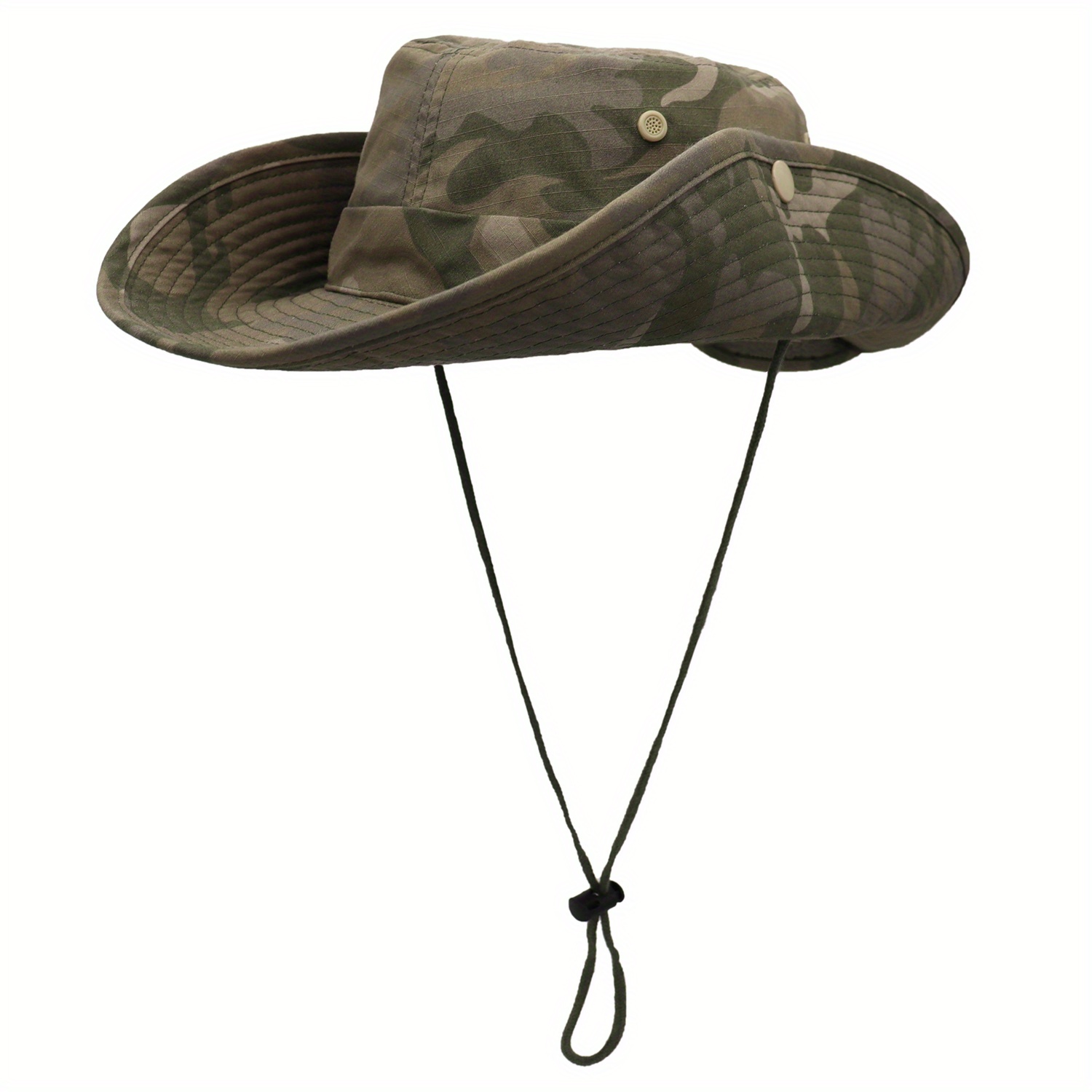 Outdoor Wide Brim Boonie Hat Upf 50+ Uv Protection - Temu