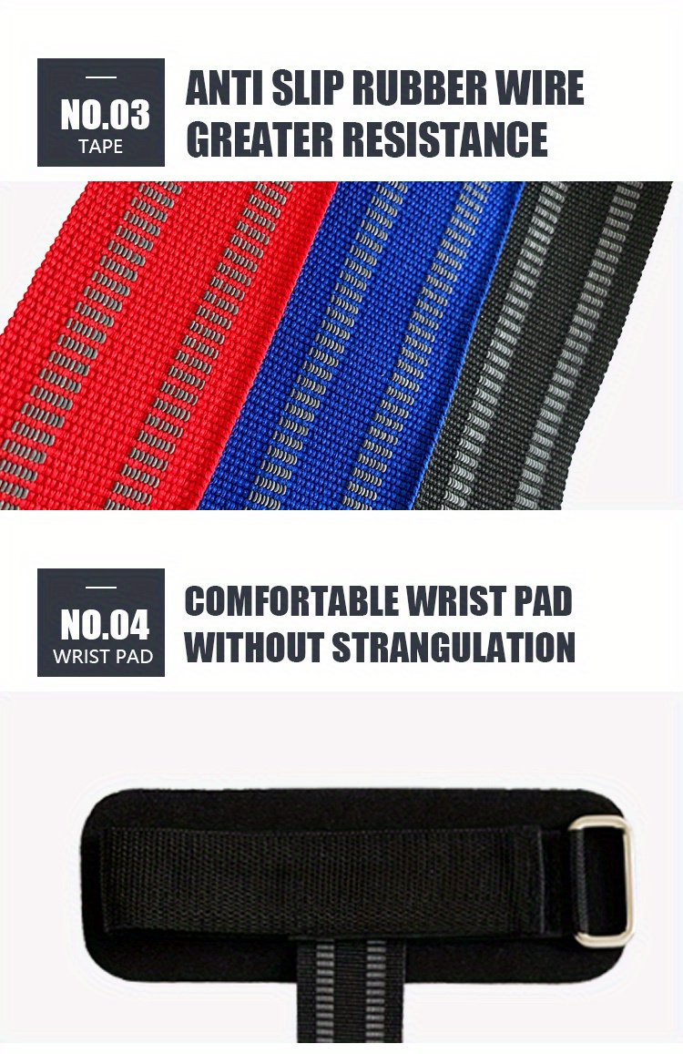 Adjustable Wrist Support Wraps (2pcs), High-Tracction Fitness Wrist Support Bands - Enhanced Palm Support & Non-Slip Pull-Up Grip - Durable Pair for Powerlifting, Weightlifting, Bodybuilding, Pull-Ups, Chin-Ups