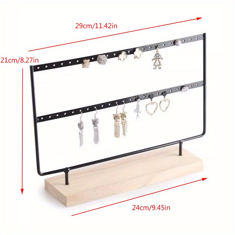 Metal 3 Tier Earrings Organizer Display Stand