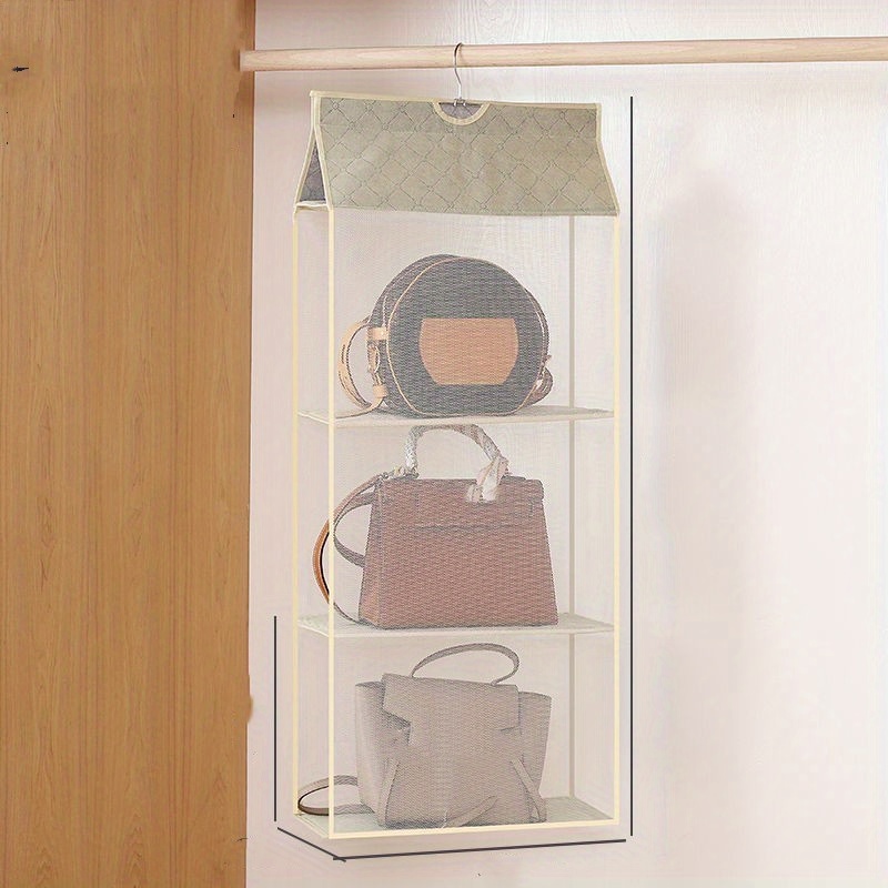 Maximize Your Closet Space With This 8 Pocket Hanging Purse Organizer! -  Temu