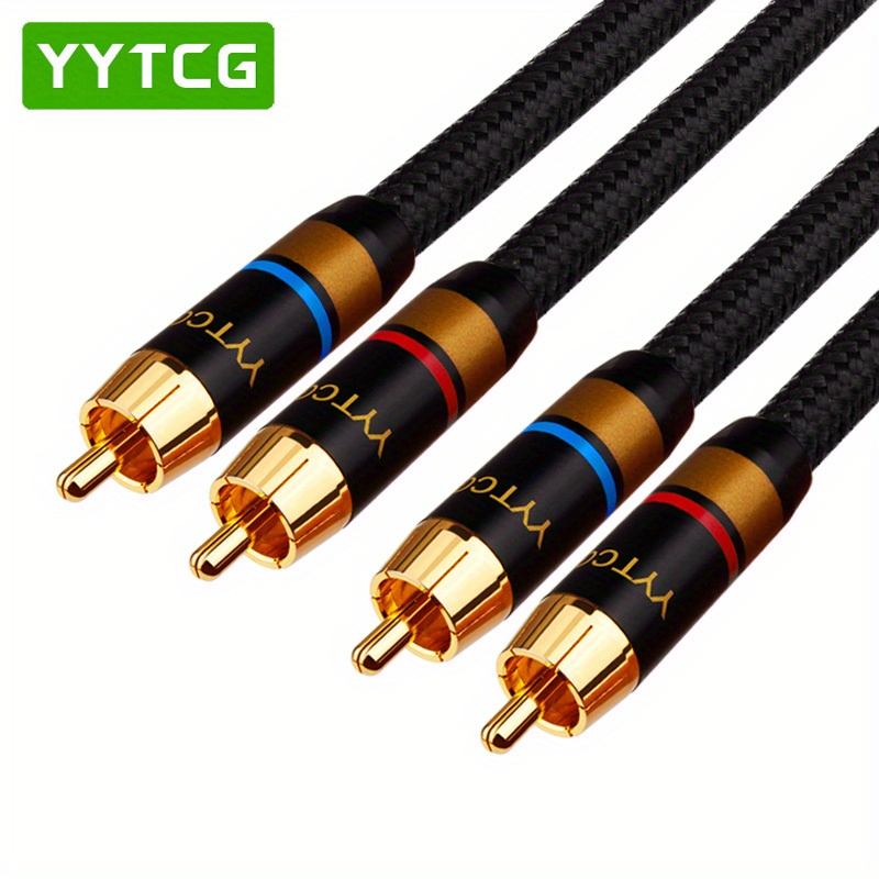 Yytcg 2rca To 2rca Cable For Amplifier Dac Tv Dvd High- Audio Cable Hifi Rca Audio Cable