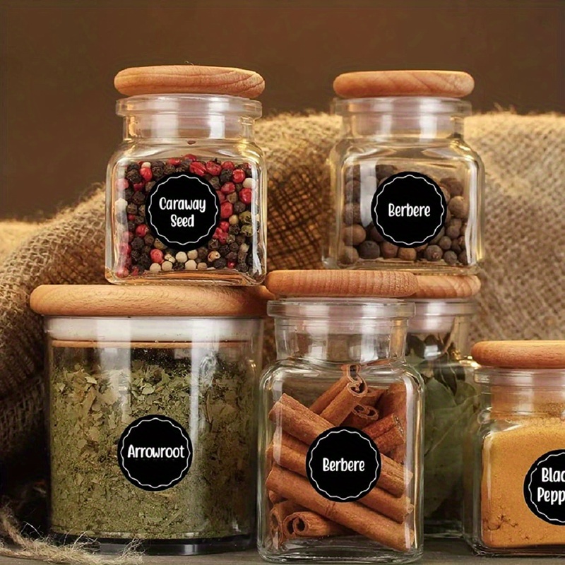Spice Jars , Labelled Spice Jars , Spice Jars With Labels , Spice