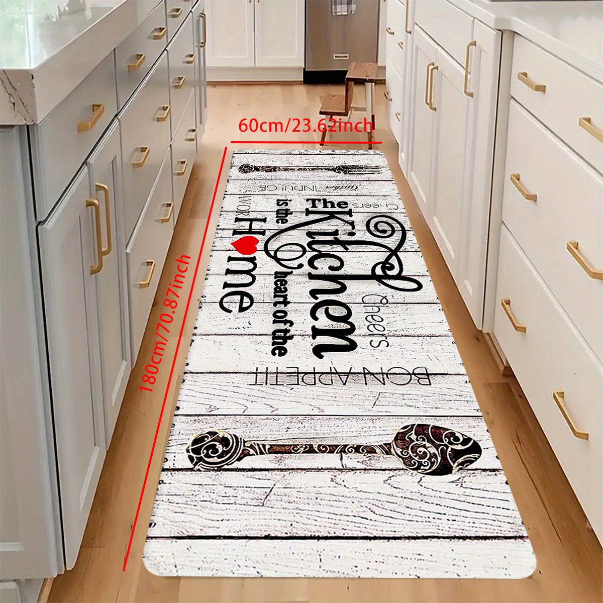 Kitchen Floor Mat Oil Proof Waterproof Kitchen Mats Non Slip Floor Mat  Washable Home Mats Long Strip Entrance Doormat Home Decor