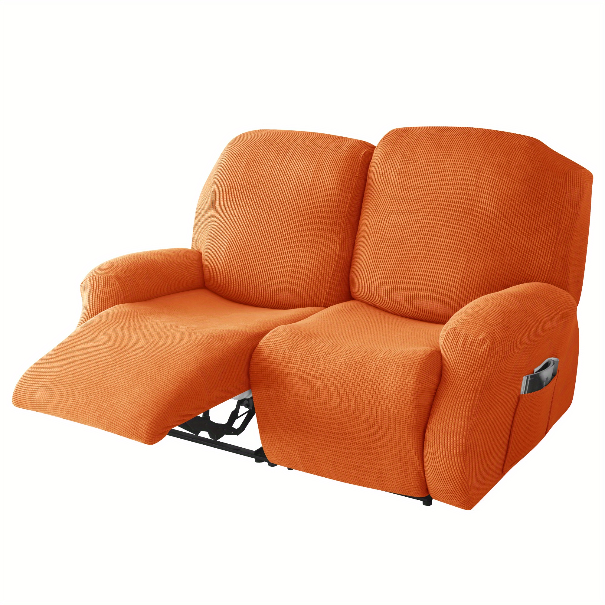 Orange discount recliner cover