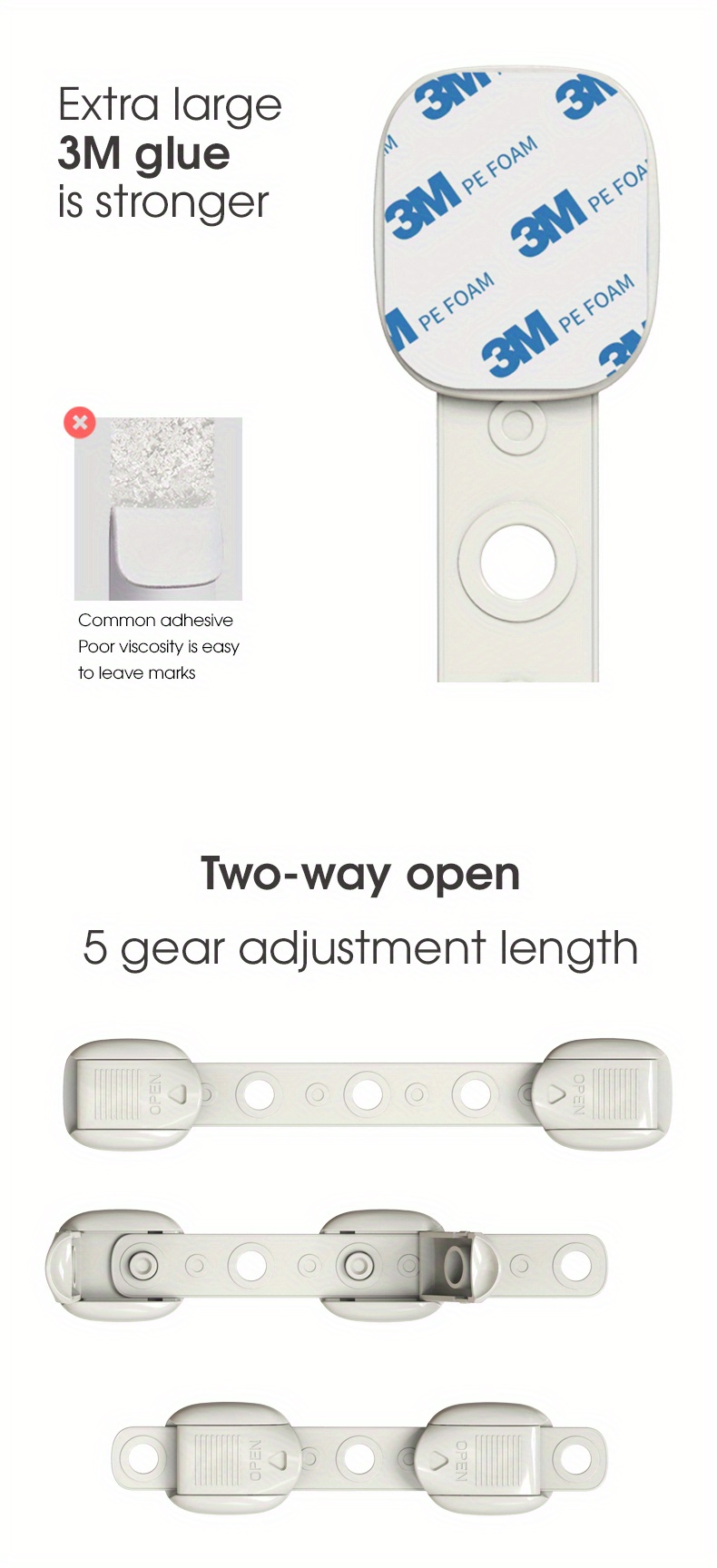 Baby Protection Cabinet Lock For Drawer Fridge Washing - Temu