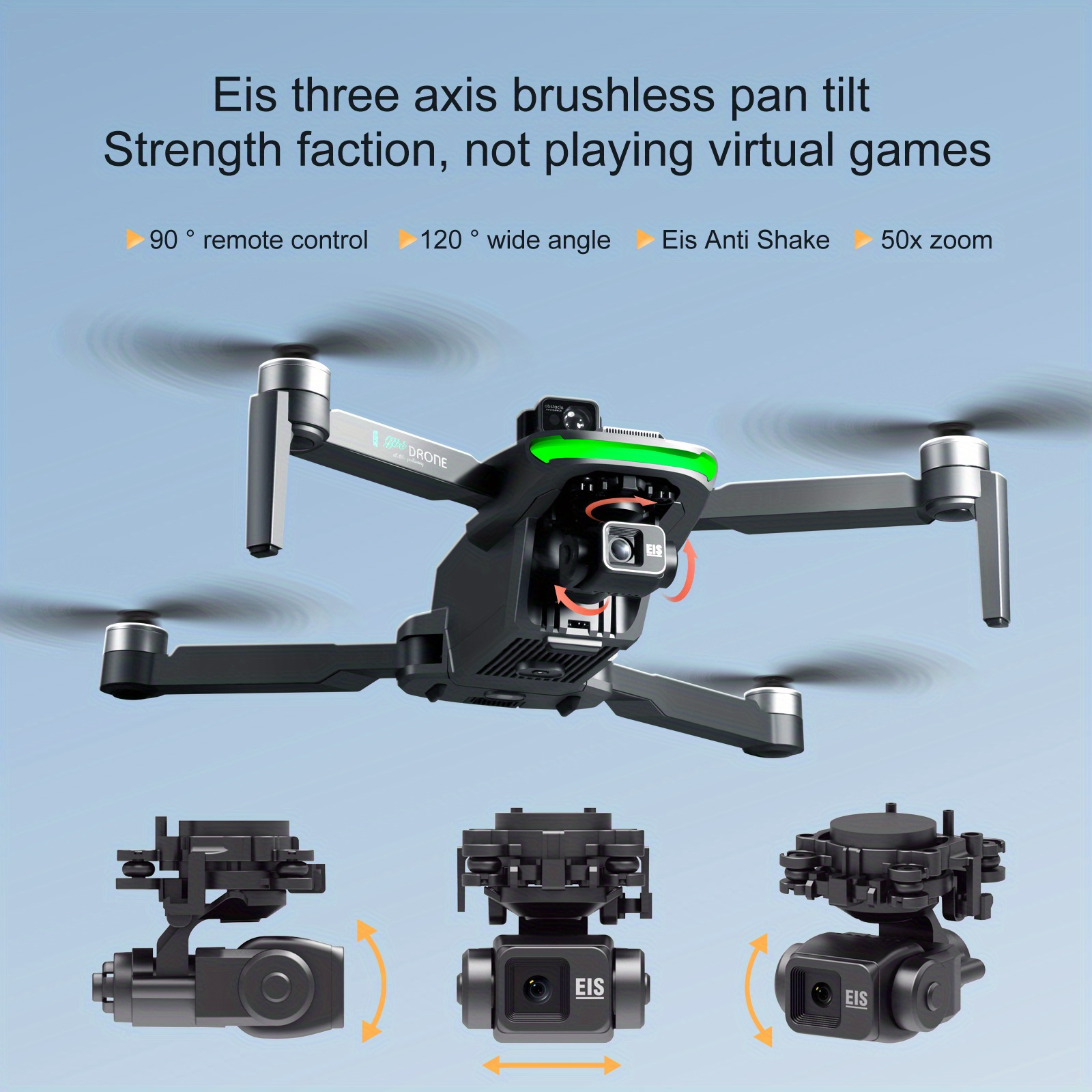 s155 professional drone uav quadcopter get the most out of your flight with gps relay brushless motor 500g payload 3 axis gimbal stabilizer christmas halloween thanksgiving gift details 2