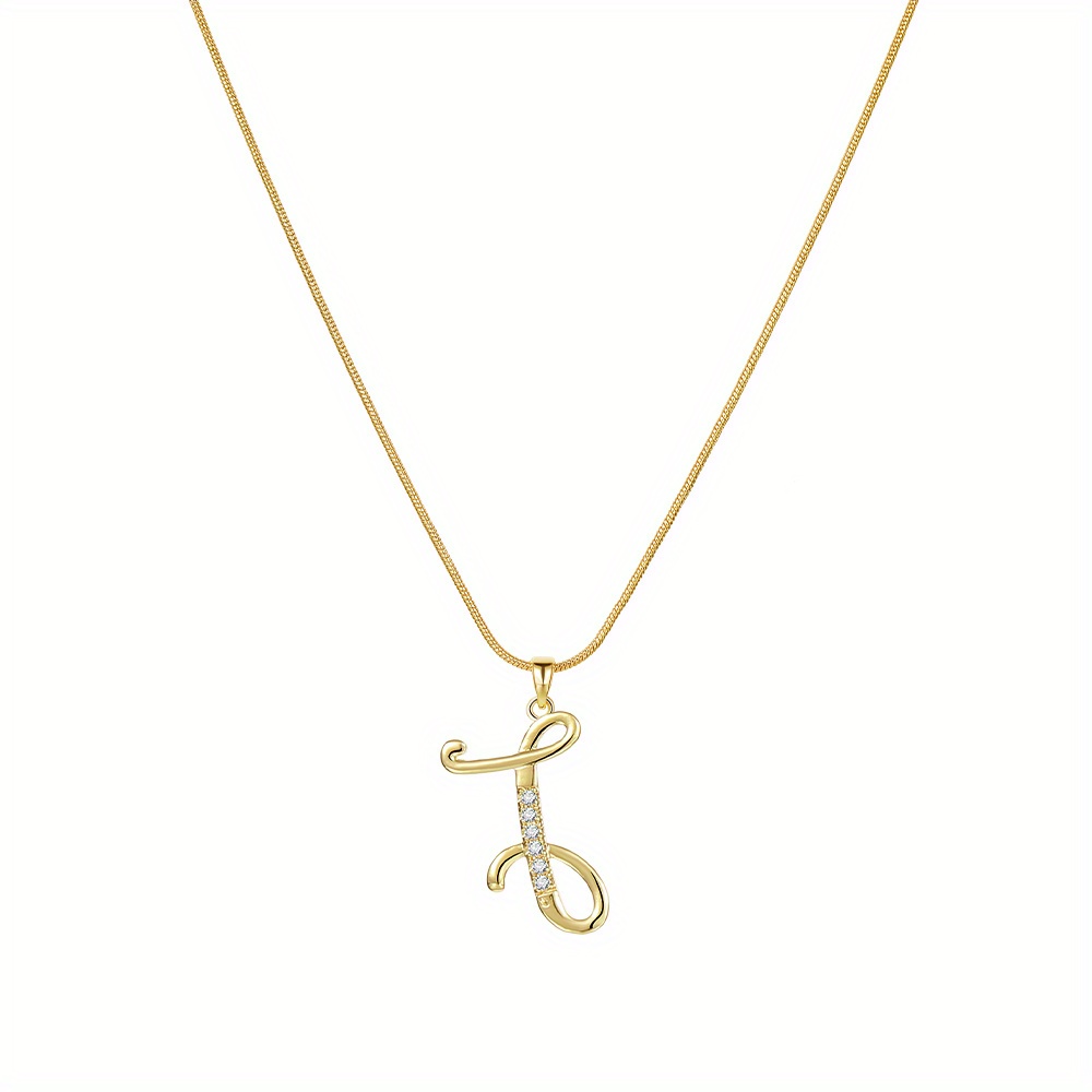 Letter Charm Minimalist Necklace - Not Just Paris Letter x