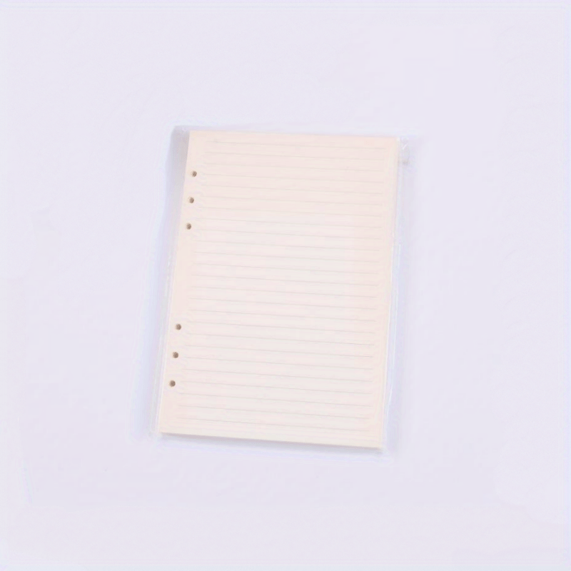 A5/a6 Refill Lined Refills Kraft/white Papers,6 Ring Loose Leaf