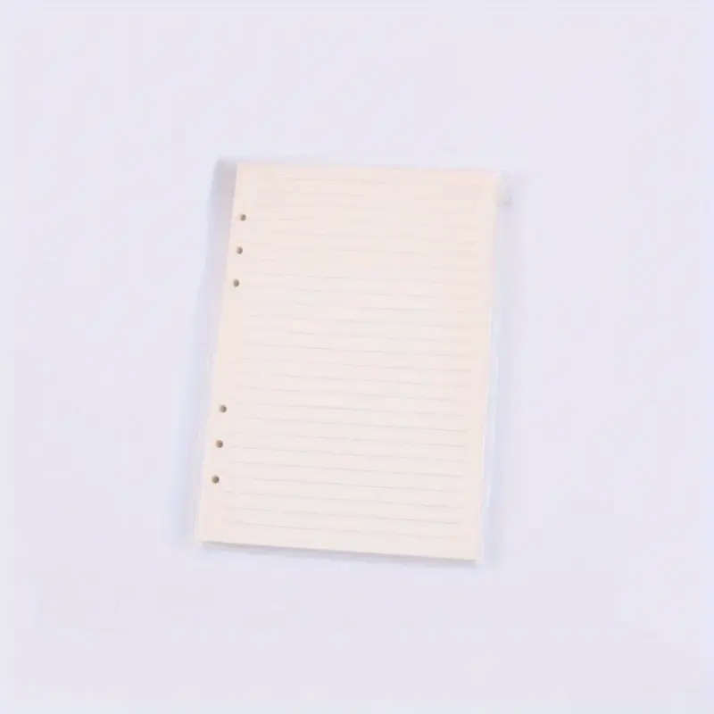 A5/a6 Refill Lined Refills Kraft/white Papers,6 Ring Loose Leaf