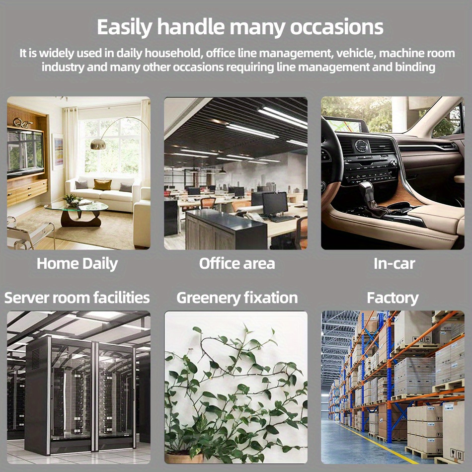 30pcs Self-Adhesive Cable Clips - Keep Your Cords Organized & Out of Sight!