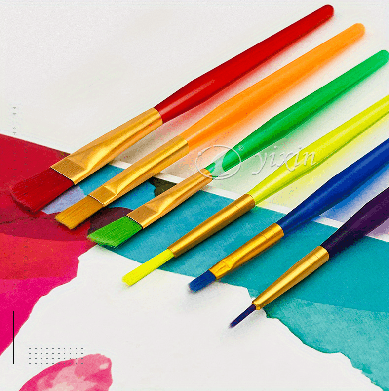 Large Paint Brushes, Kids Paint Brush Set, Thin & Thick Paint