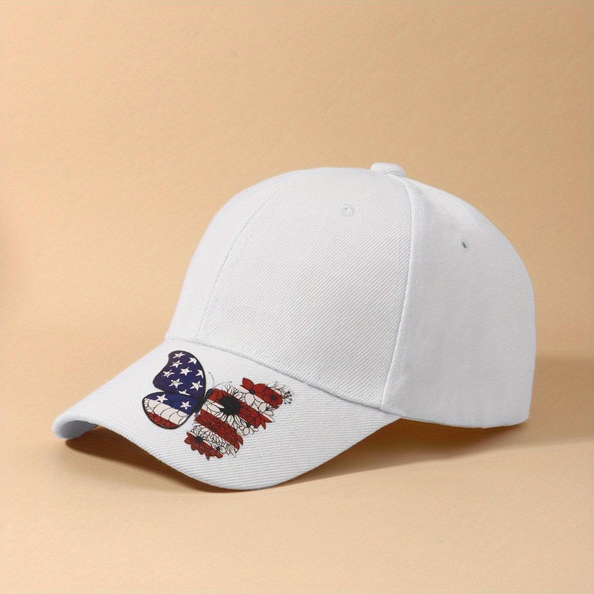 Flag Butterfly Baseball Cap Printed Dad Hat Independence Sun Hats