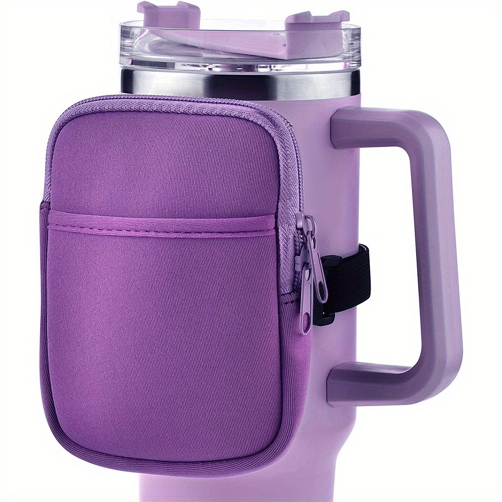 Water Bottle Pouch for Stanley Cup Quencher Adventure 40oz &  Simple Modern 40oz Tumbler, Specially Designed for Fashionable Women with  Phone Holder for Running(Purple) : Sports & Outdoors