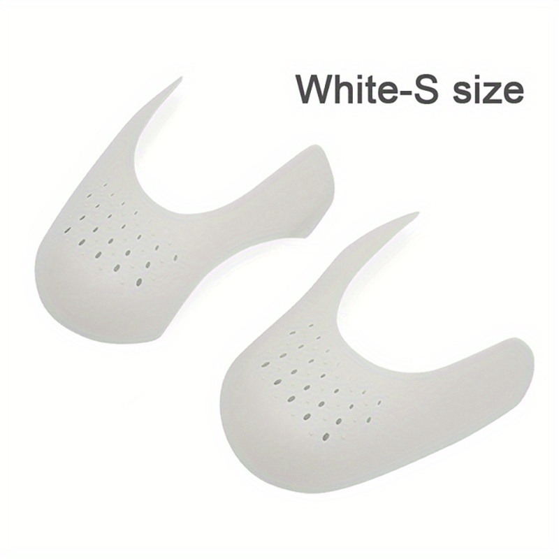 Pxcl 2 pares - Protector de zapatos, protector antiarrugas de arrugas,  contra pliegues de zapatos, evitar la hendidura de arrugas de zapatillas  Negro + blanco
