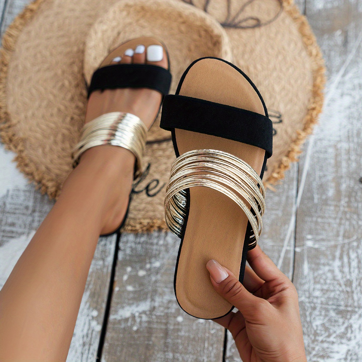 Stylish Flat Summer Shoes for Girls images
