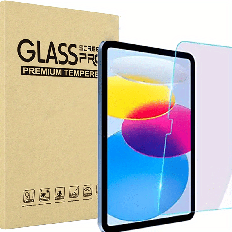 Paquete de 2 protectores de pantalla de vidrio para iPad 10.9 10th Gen  2022