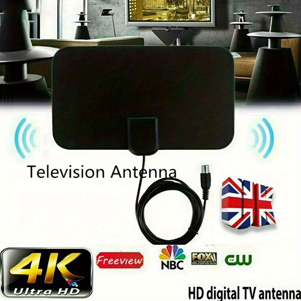 Potencia Señal Tv Mini Antena Portátil Tv Digital Hdtv Hd - 4k Hd Canales  Locales Emisiones - Hogar Inteligente - Temu