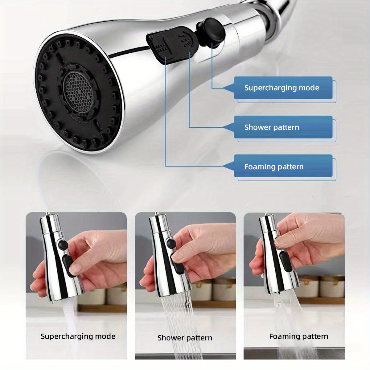 Kitchen Universal Faucet Water Nozzle Rotatable Extension - Temu