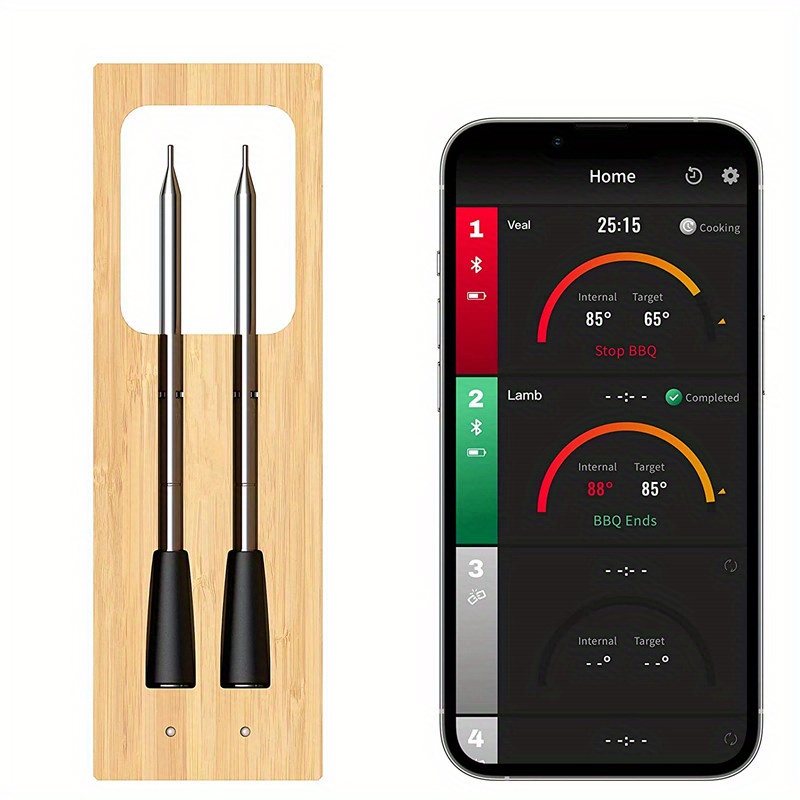 Wireless Smart Meat Thermometer 165ft Long Range Meat Food