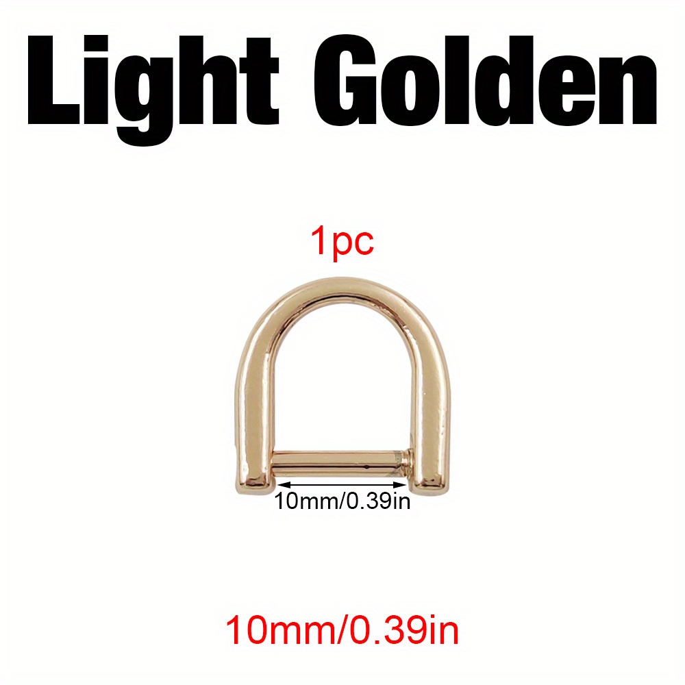 Light Gold D Rings 